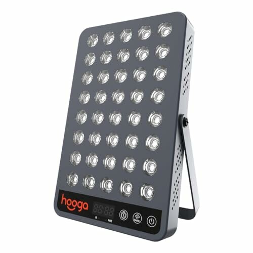 Hooga light therapy panel with multiple LED lights and control buttons